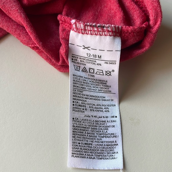 Old Navy Kids Long Sleeve Top in Heather Red - Picture 4 of 5